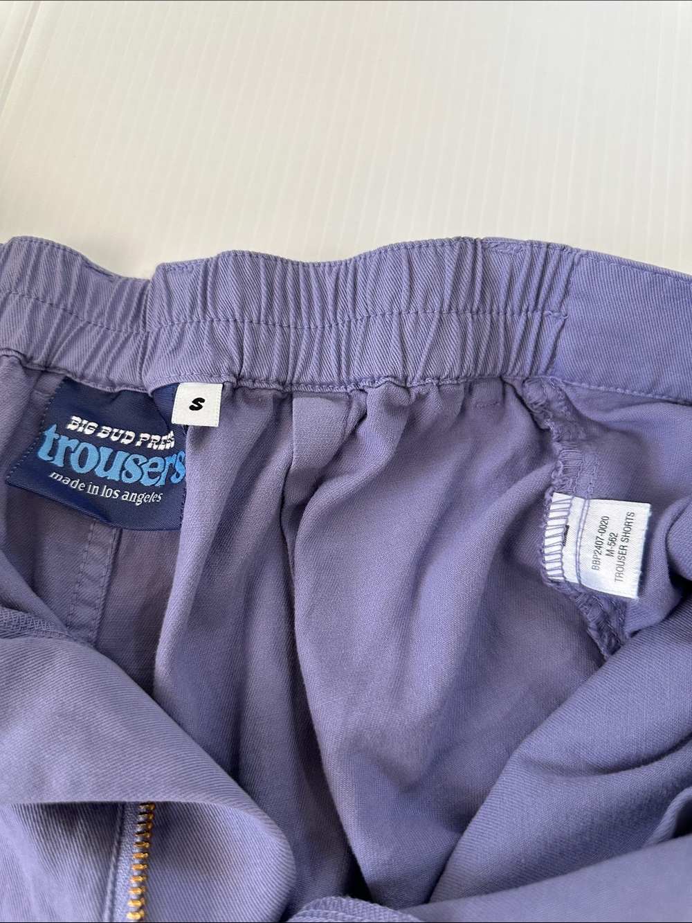 Big Bud Press Trouser Shorts Faded Grape, S - Picture 11 of 12